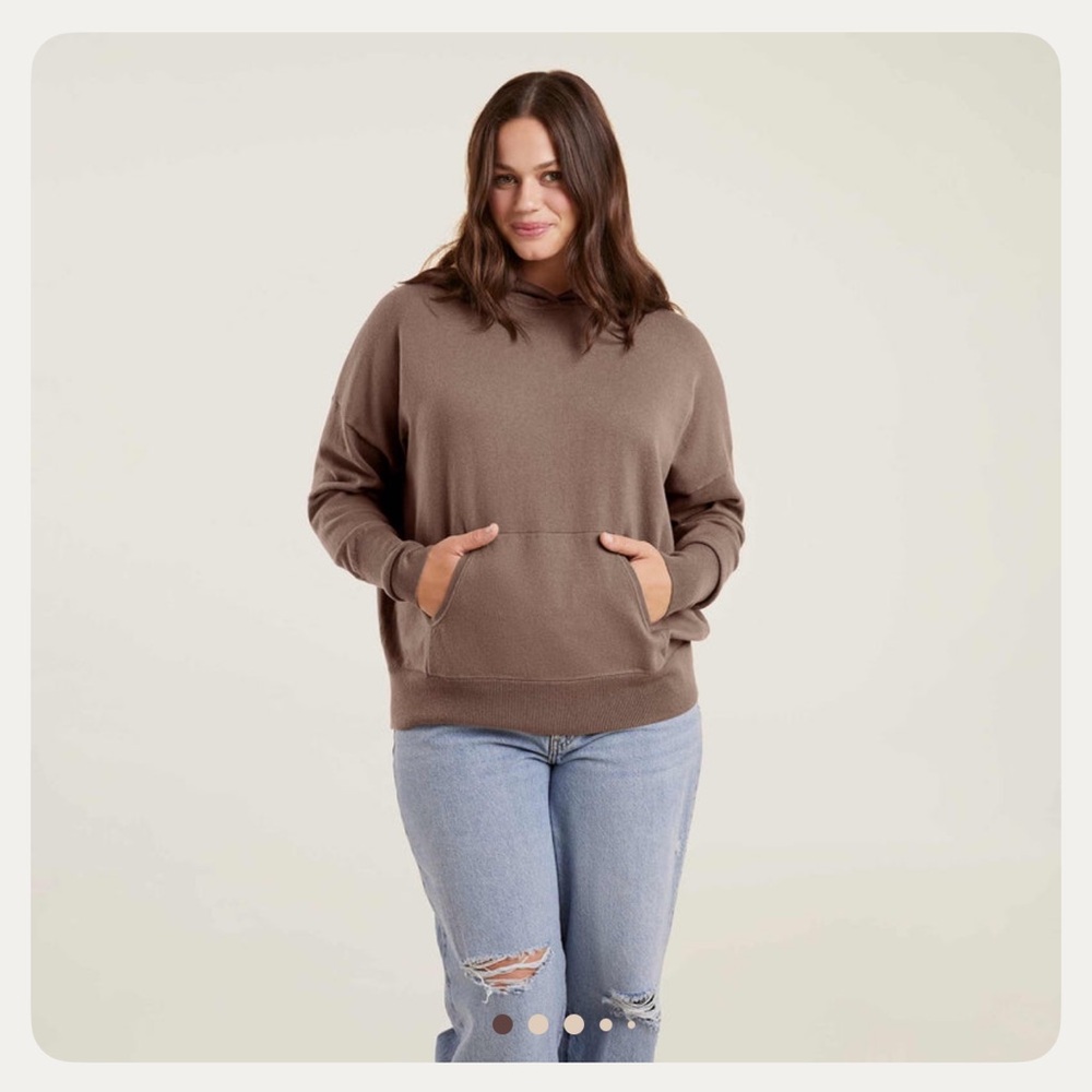 NWOT - NUUDS Mocha Luxe Knit Hoodie and Jogger